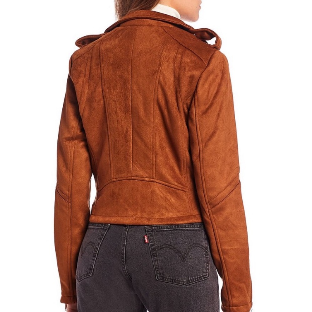 ❌SOLD Jou Jou Bonded Suede Moto Jacket - Picture 2 of 9